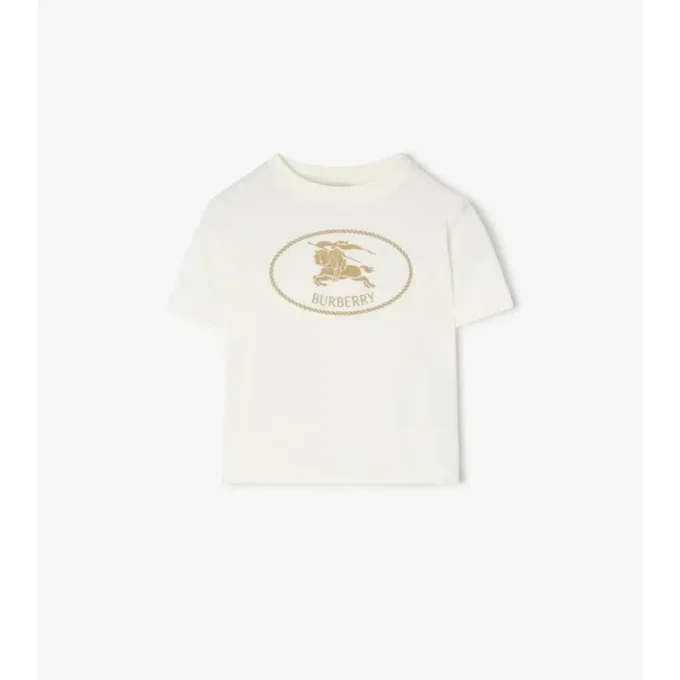 Knight Stamp Cotton T-Shirt