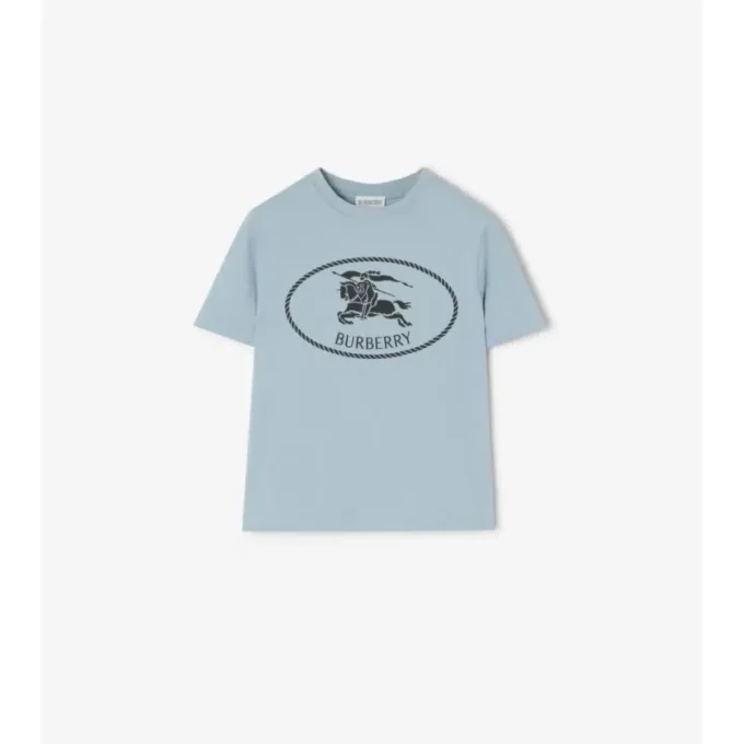 Knight Stamp Cotton T-Shirt
