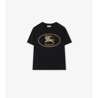 Knight Stamp Cotton T-Shirt