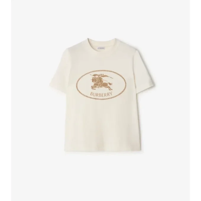 Knight Stamp Cotton T-Shirt