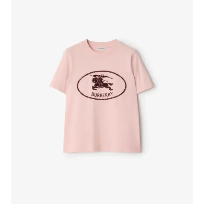 Knight Stamp Cotton T-Shirt
