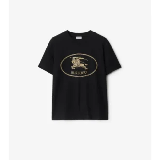 Knight Stamp Cotton T-Shirt