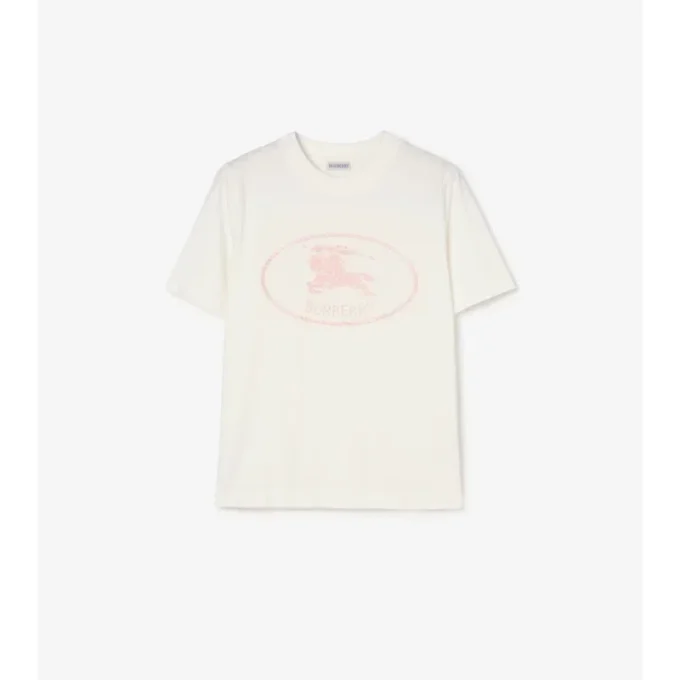 Knight Stamp Cotton T-Shirt