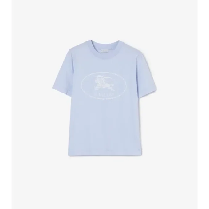 Knight Stamp Cotton T-Shirt