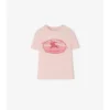 Knight Stamp Cotton T-Shirt
