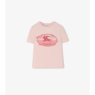 Knight Stamp Cotton T-Shirt