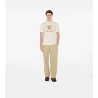 Knight Stamp Cotton T-Shirt