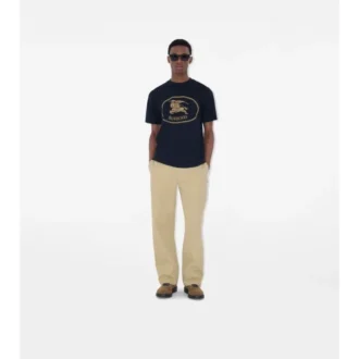 Knight Stamp Cotton T-Shirt