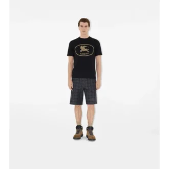 Knight Stamp Cotton T-Shirt