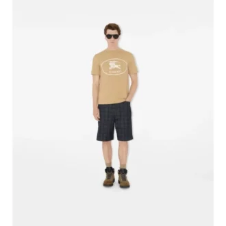 Knight Stamp Cotton T-Shirt