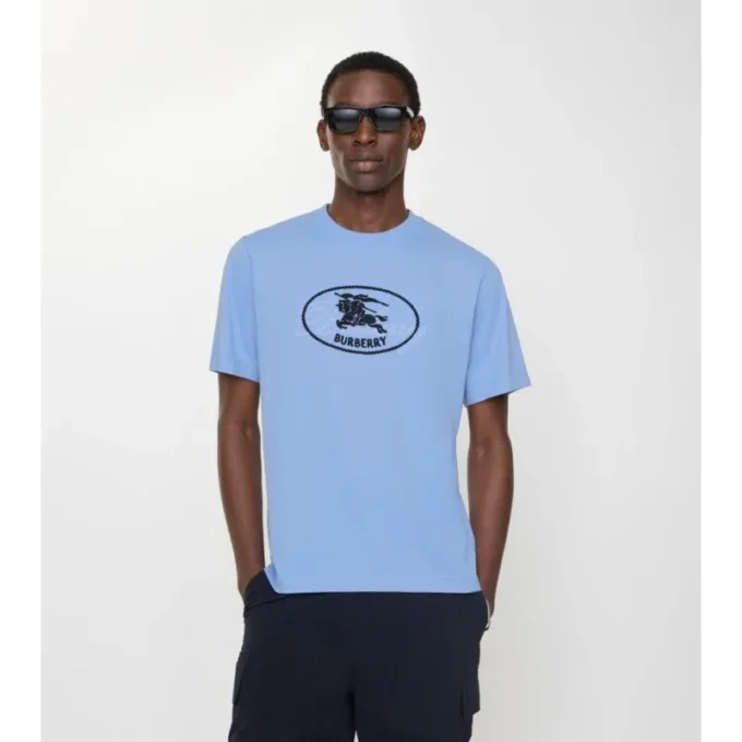 Knight Stamp Cotton T-Shirt