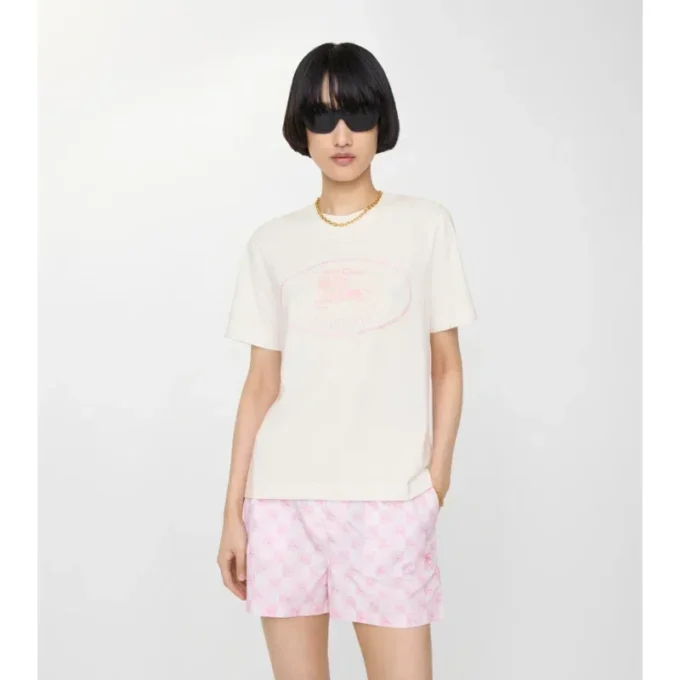 Knight Stamp Cotton T-Shirt