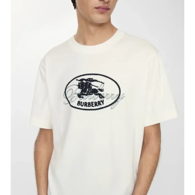 Knight Stamp Cotton T-Shirt