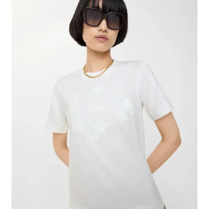Knight Stamp Cotton T-Shirt