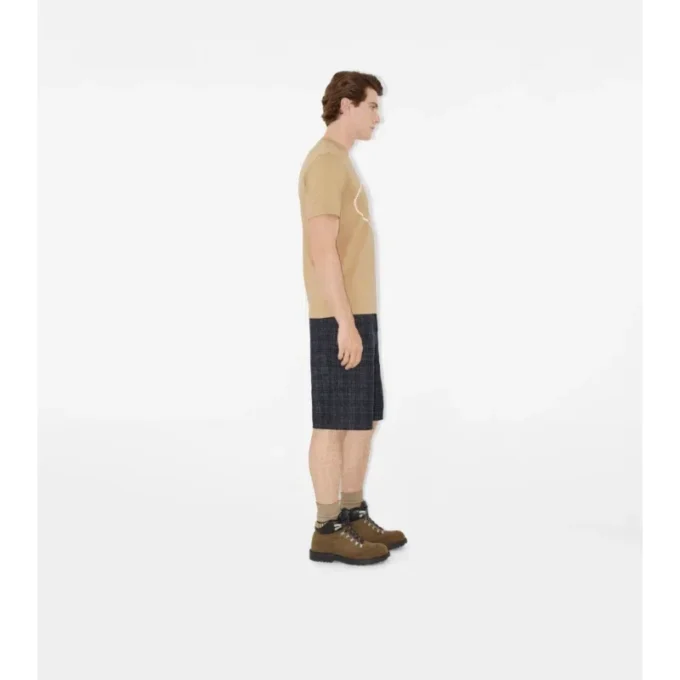 Knight Stamp Cotton T-Shirt