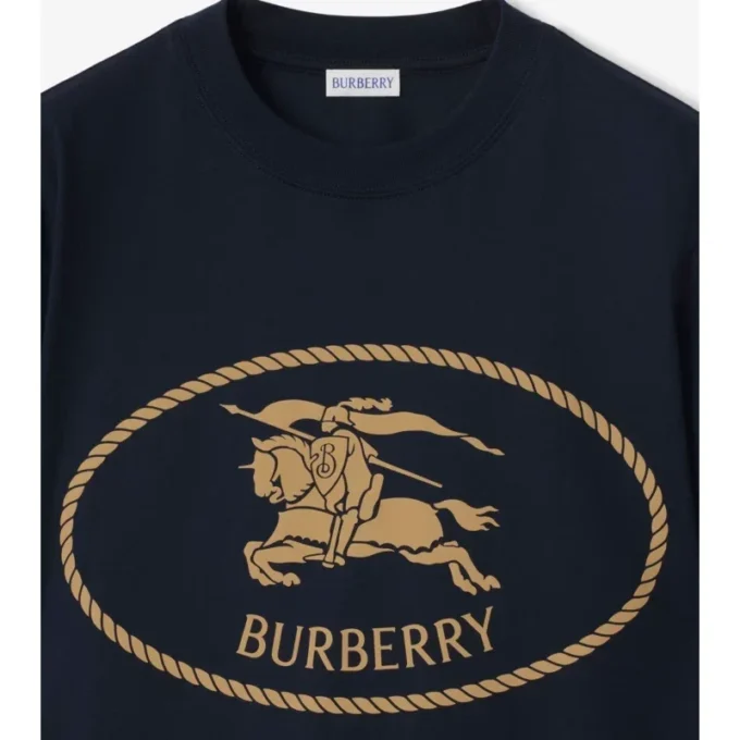 Knight Stamp Cotton T-Shirt