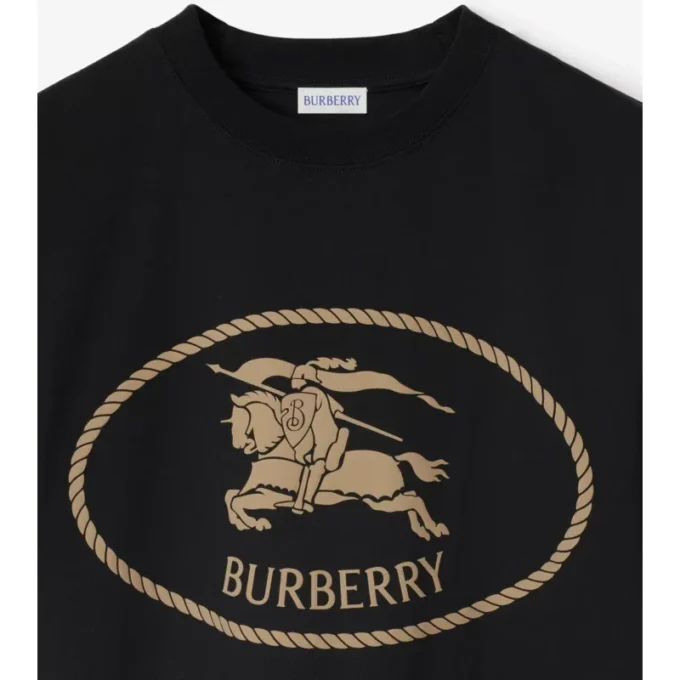 Knight Stamp Cotton T-Shirt