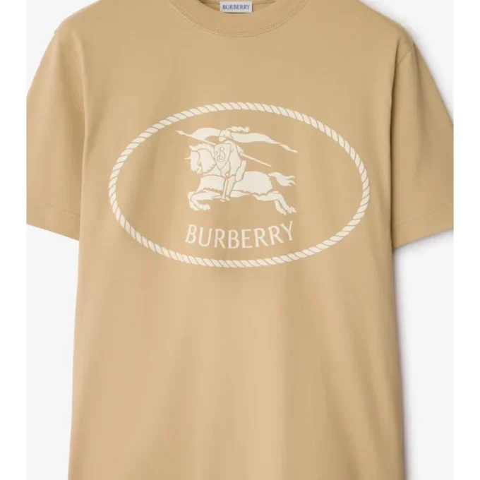 Knight Stamp Cotton T-Shirt