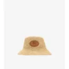 Knight Stamp Raffia-Effect Bucket Hat