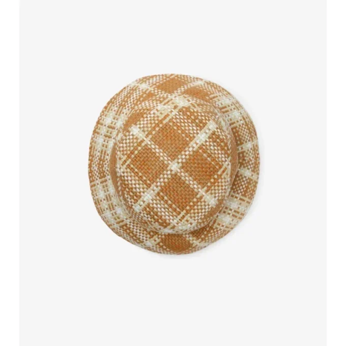 Knight Stamp Raffia-Effect Bucket Hat