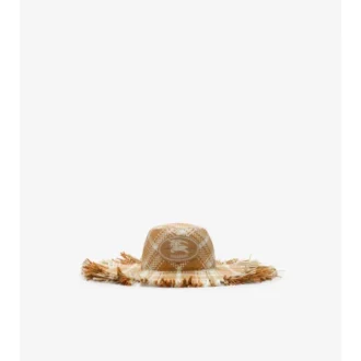 Knight Stamp Raffia-Effect Sun Hat