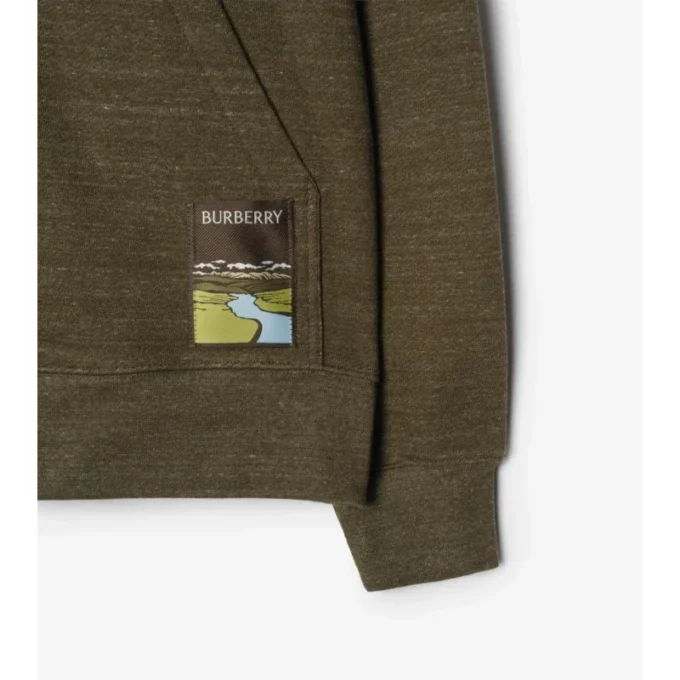 Landscape Label Cotton Hoodie