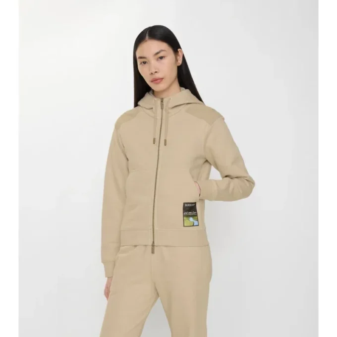 Landscape Label Cotton Zip Hoodie