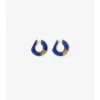 Lapis Large Hollow Hoop Earrings