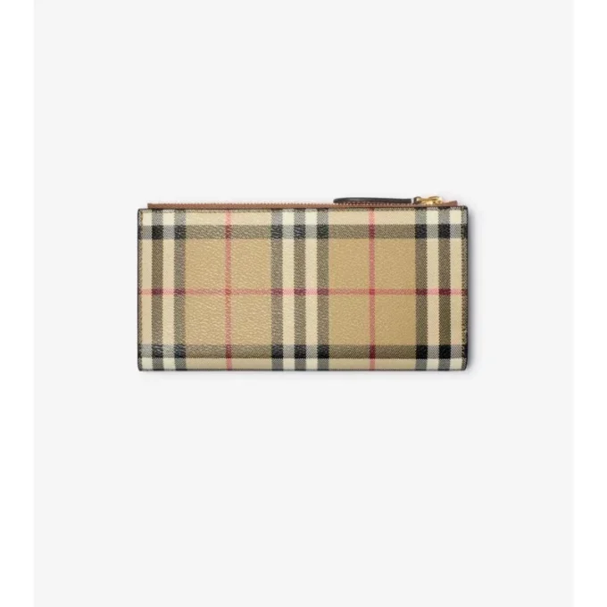 Large Check Bifold Wallet