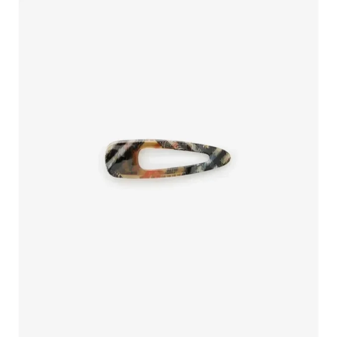 Large Check Hair Clip