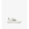 Leather and Check Terrace Sneakers 