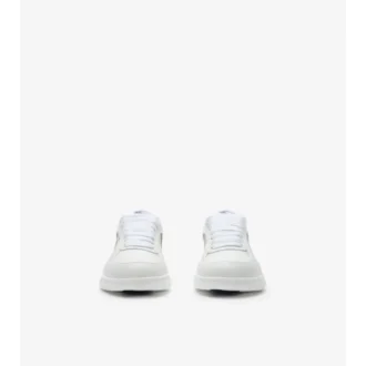 Leather and Check Terrace Sneakers 