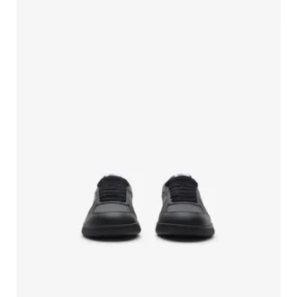 Leather and Check Terrace Sneakers 