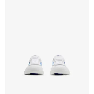 Leather and Check Terrace Sneakers 