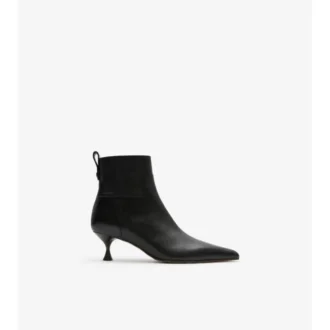 Leather Cameo Ankle Boots 