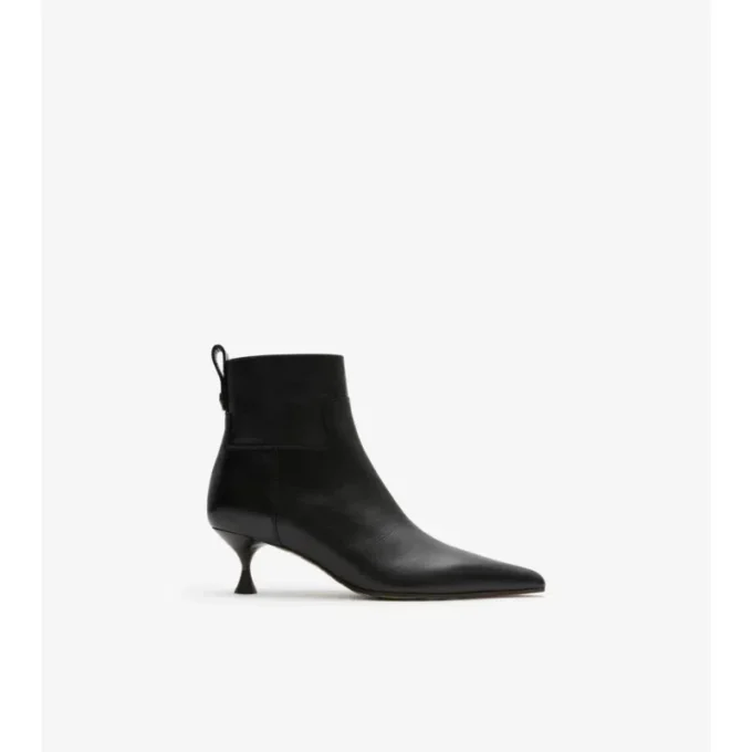 Leather Cameo Ankle Boots 