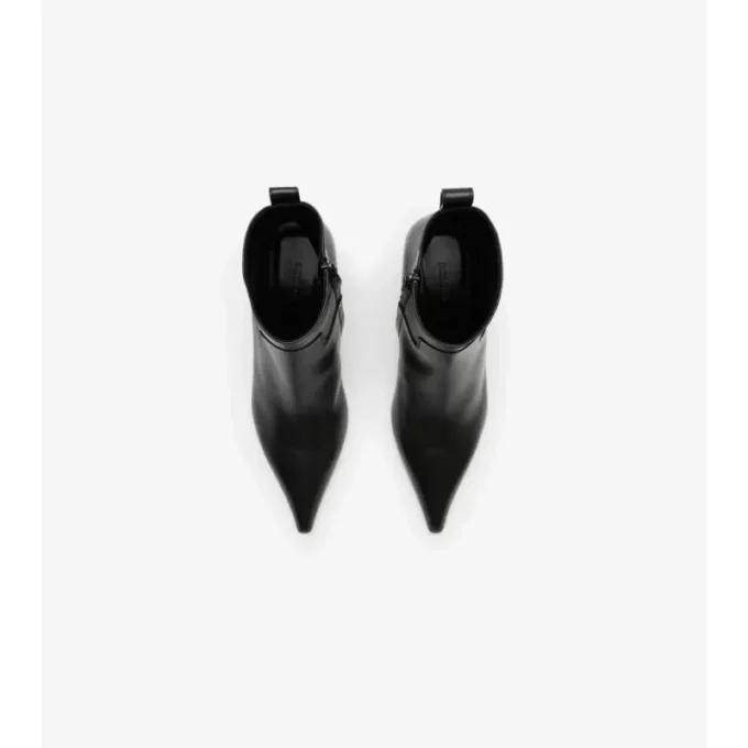 Leather Cameo Ankle Boots 