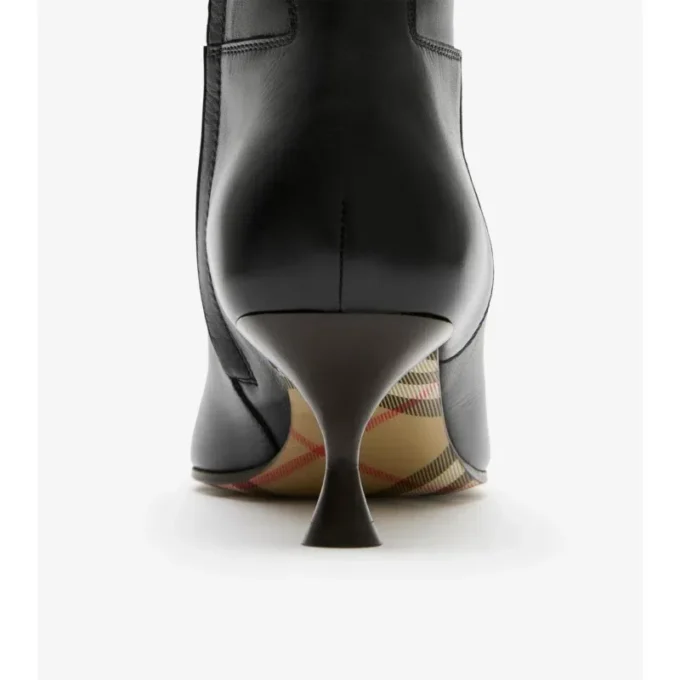 Leather Cameo Ankle Boots 