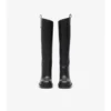 Leather Cavalier Heel Boots