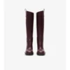 Leather Cavalier Heel Boots