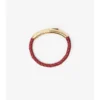 Leather Check Bracelet