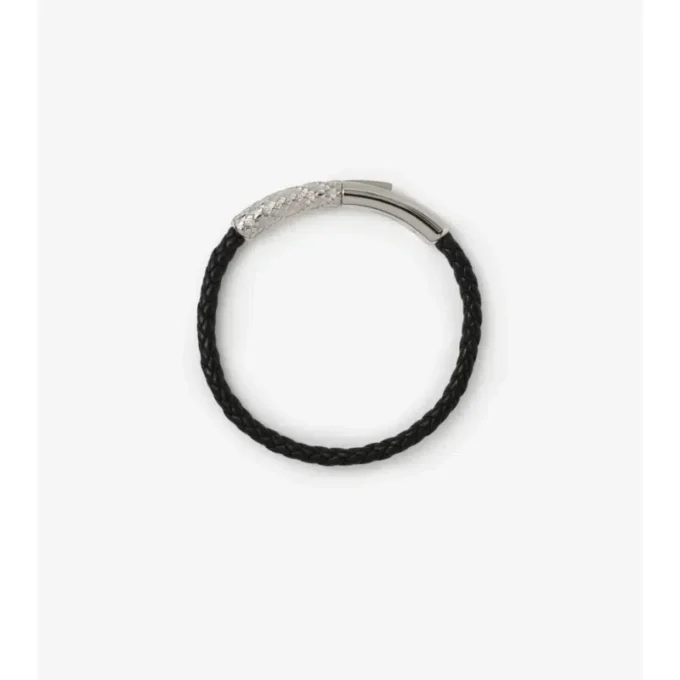 Leather Check Bracelet