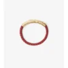 Leather Check Bracelet