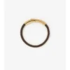 Leather Check Bracelet