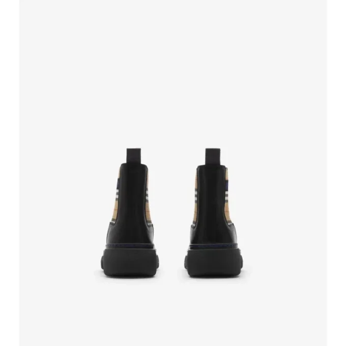 Leather Creeper Low Chelsea Boots