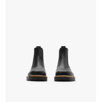 Leather Gravel Chelsea Boots 