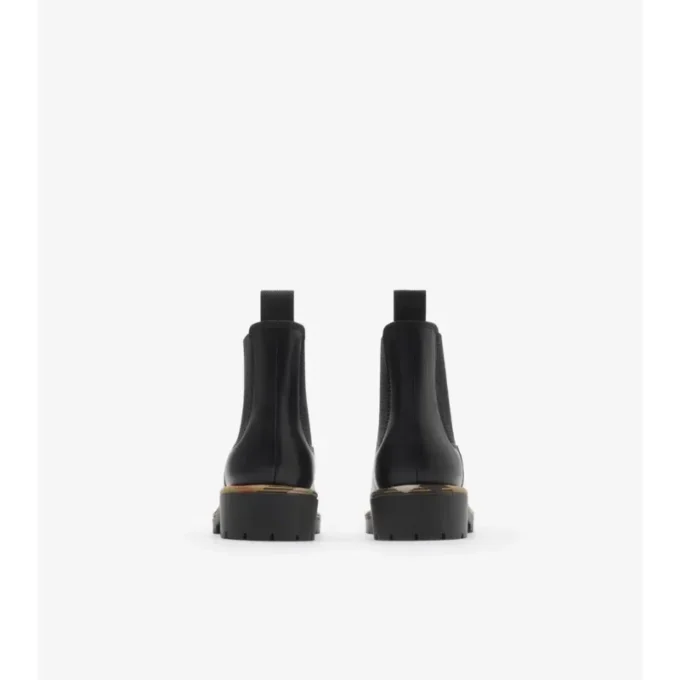 Leather Gravel Chelsea Boots 