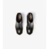 Leather Gravel Heel Chelsea Boots 