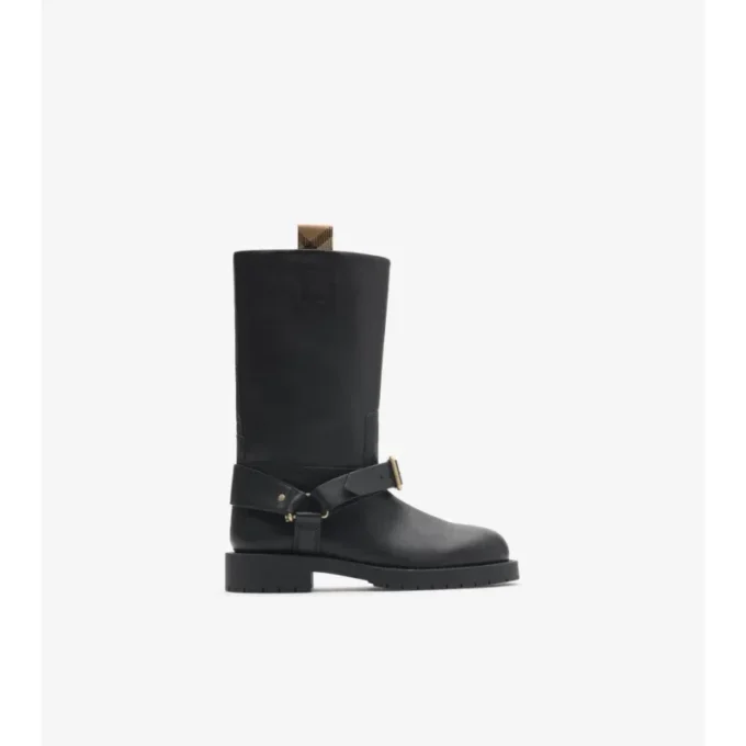Leather Soft Saddle Low Boots 