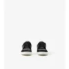 Leather, Suede and Check Sneakers
